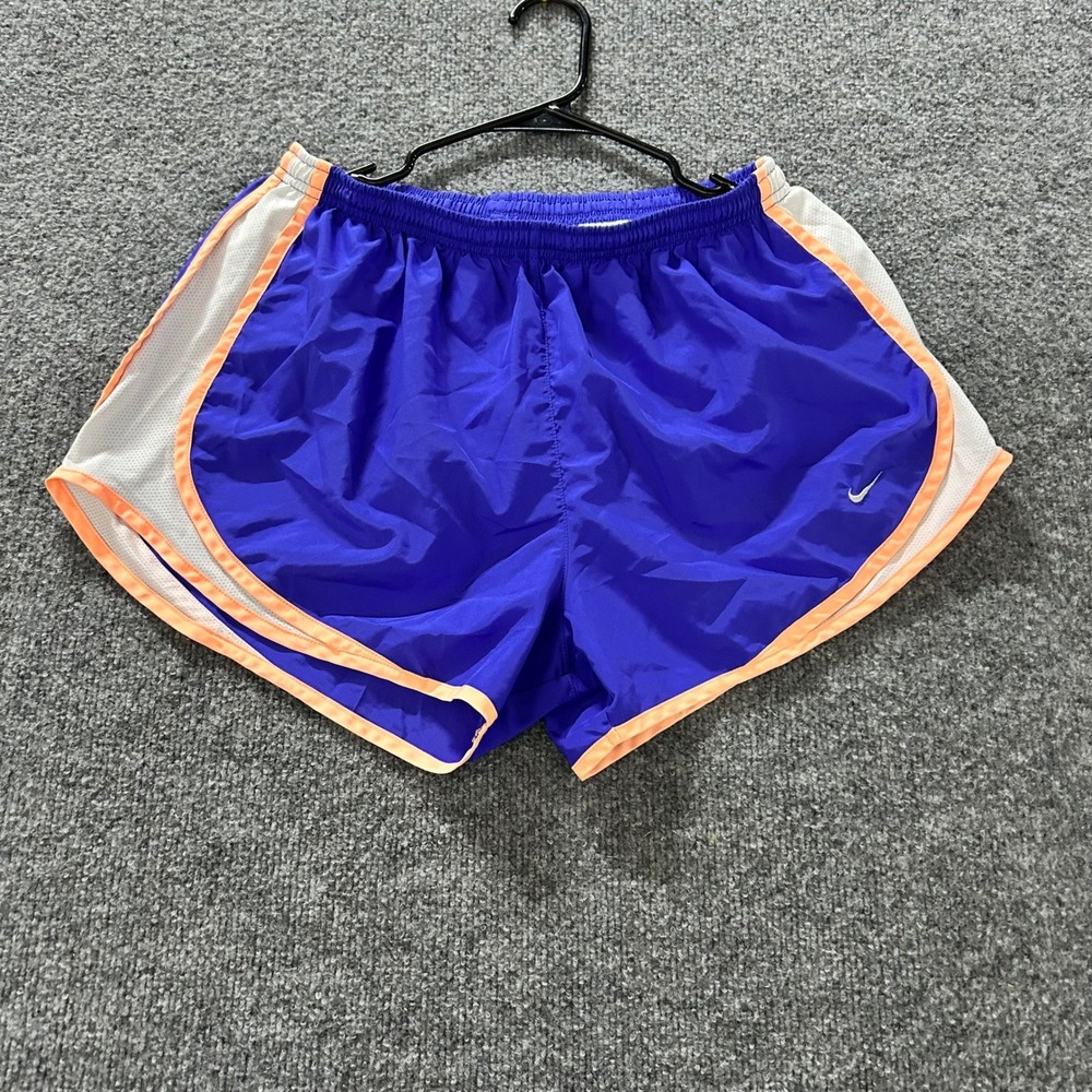 Nike Shorts Womens Size L Purple Dri-Fit Running Mesh Trim Athletic 52327